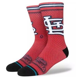 STANCE Men’s St. Louis Cardinals Casual Mid
.Cushion Crew Socks - BP JERSEY STL